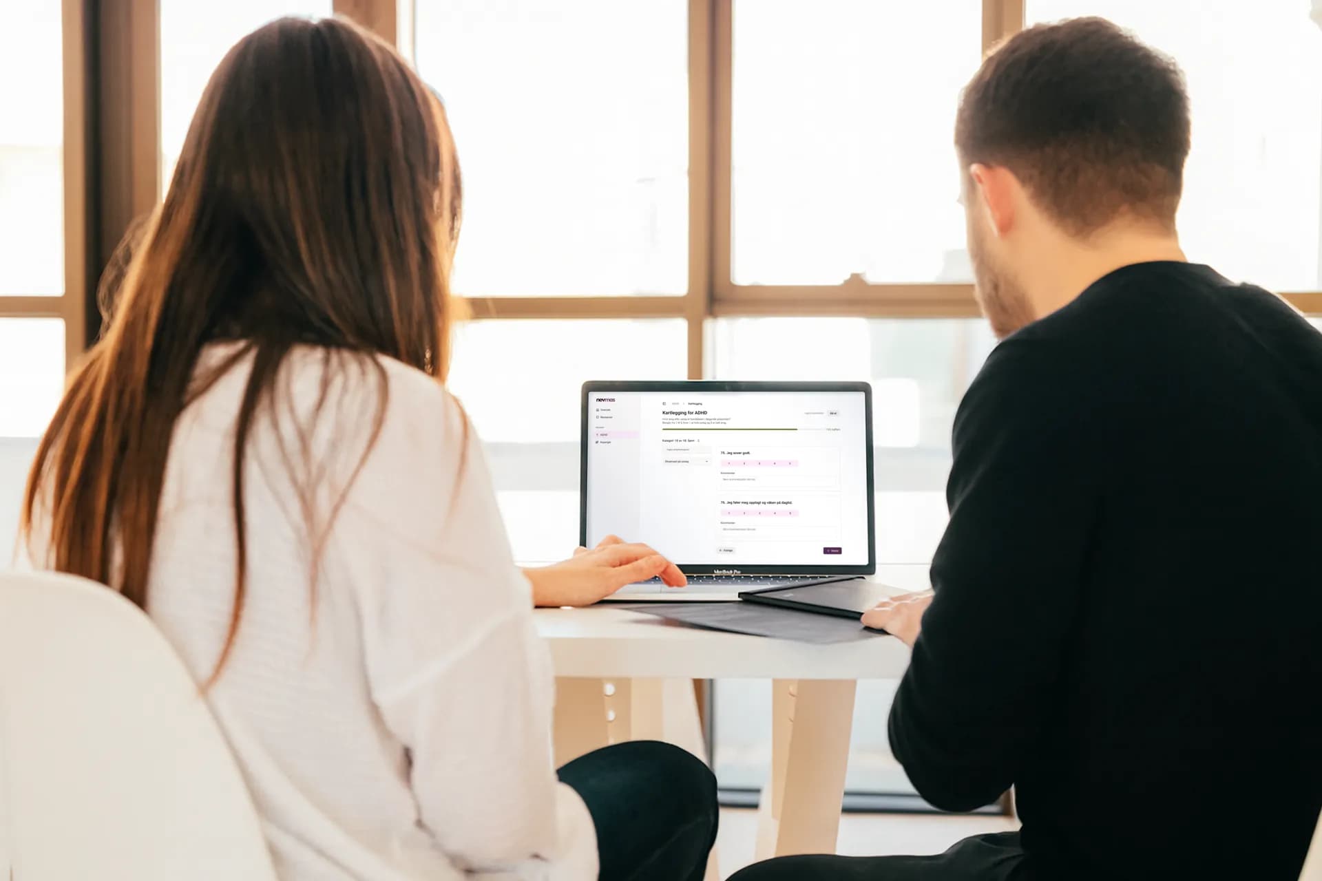 Illustrasjon av arbeid med Nevmas